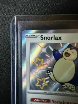 Pokemon TCG S&V Paldean Fates Snorlax Shiny Rare Holo Card 202/091 MINT - Image 2