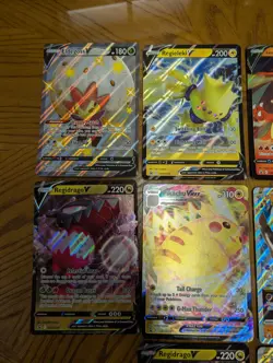 Pokemon TCG Jumbo Card Lot!! Charizard, Pikachu, Regidrago, Zeraora - Image 2