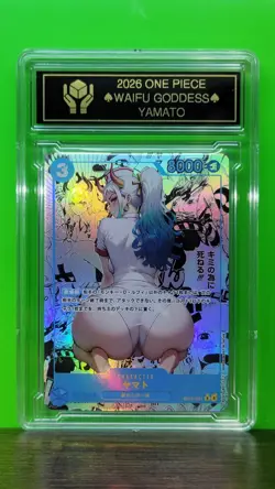 YAMATO Waifu Goddess Prismatic Refractor Card CUSTOM MADE Black Label - Image 3