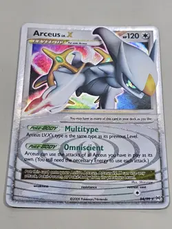 Pokemon TCG 2009 Platinum Arceus LV.X Ultra Rare Holo Card 94/99 LP Condition - Image 1