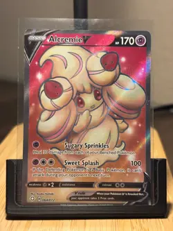 Pokemon Card - Alcremie V (Full Art) 064/072 Ultra Rare Holo Shining Fates NM - Image 1