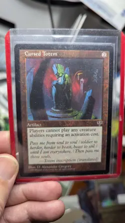 1x Cursed Totem NM - Mirage Modern Magic MTG x1 - Image 1