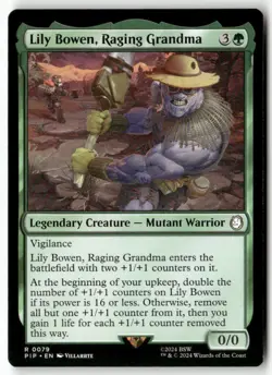 Lily Bowen, Raging Grandma 79 Universes Beyond: Fallout Magic: The Gathering NM - Image 1