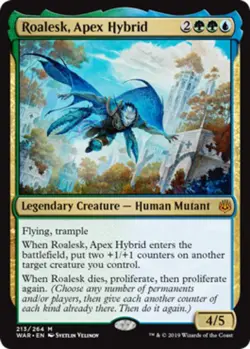 x1 Roalesk, Apex Hybrid M MTG War of the Spark M/NM, English - Image 1