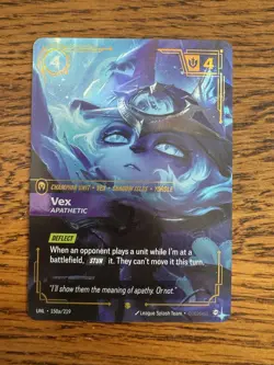Riftbound TCG - Vex, Apathetic - Alternate Art - UNLeashed 150a/219 - Mint - Image 1