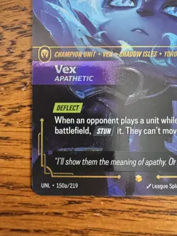 Riftbound TCG - Vex, Apathetic - Alternate Art - UNLeashed 150a/219 - Mint - Image 4