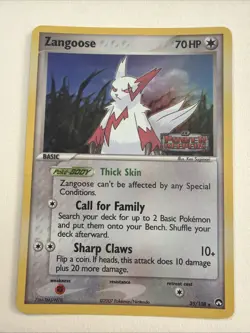 Zangoose 25/108 Holo Stamped EX Power Keepers Pokemon Cards - Image 1