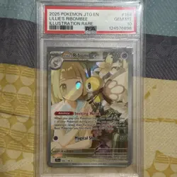 2025 POKEMON JTG EN-JOURNEY TOGETHER ILLUSTRATION RARE LILLIE'S RIBOMBEE PSA 10 - Image 1