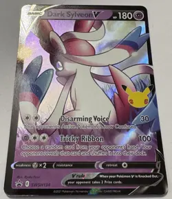 Pokemon Dark Sylveon V Sword & Shield Promo Full Art Holo SWSH134 - Image 2