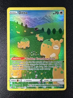 Pokemon Ditto Crown Zenith Galarian Gallery Full Art Holo Rare GG22/GG70 - Image 1