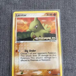 Pokemon LARVITAR 52/106 REVERSE HOLO | NM | EX Emerald | 2005 - Image 4