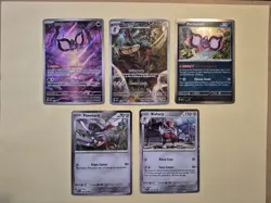 Pokemon Kingambit 130 Scarlet & Violet Black Star Promo 149 Pecharunt 129 -all 5 - Image 1