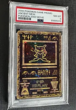 Pokemon TCG 2000 Ancient Mew Movie Promo Holo Card PSA 8 - Image 1