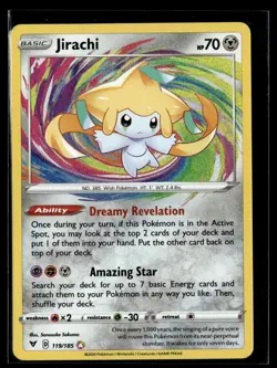 Pokemon TCG SWSH04: Vivid Voltage #119/185 Jirachi Amazing Rare - Image 1