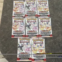 8 Pokemon TCG Prismatic Evolutions Booster Packs Cards English Eevee Sylveon - Image 2