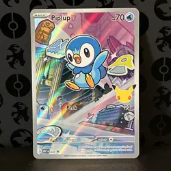 Pokemon - Piplup 042 Mega Evolution - Holo Black Star Promo - NM - Image 2