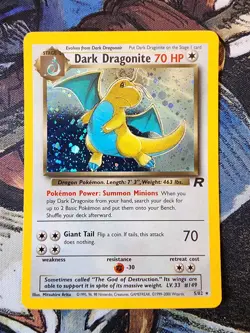 Pokemon Dark Dragonite Team Rocket Holo Rare 5/82 - VERY CLEAN, HEAD SWIRL! - Image 1