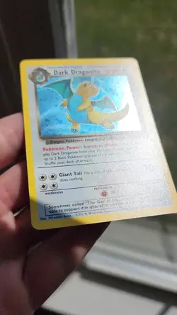 Pokemon Dark Dragonite Team Rocket Holo Rare 5/82 - VERY CLEAN, HEAD SWIRL! - Image 2