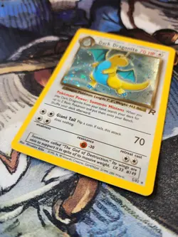 Pokemon Dark Dragonite Team Rocket Holo Rare 5/82 - VERY CLEAN, HEAD SWIRL! - Image 3