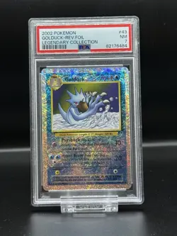 Pokemon Golduck Reverse Holo Rare Legendary Collection 43/110 Nintendo PSA 7 - Image 1