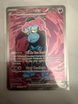 Pokemon TCG Munkidori EX 083/064 SV Shrouded Fable Holo Ultra Rare NM Condition - Image 1