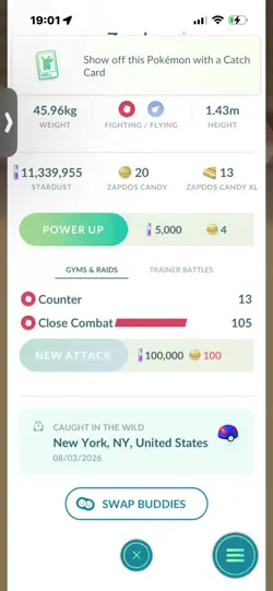 Pokemon Go Legendary Galerian Zapdos ( Normal ) - Image 2