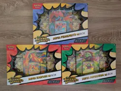 Pokemon Ascended Heroes Ex Box Set of 3 (Emboar Meganium Feraligatr) Sealed New - Image 1