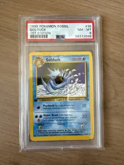 Pokemon TCG Golduck Fossil 35/62 Regular 1st Edition Uncommon - Image 1