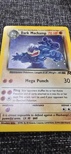 Pokemon TCG Team Rocket Dark Machamp Holo Rare 10/82 70 HP English Unlimited - Image 4