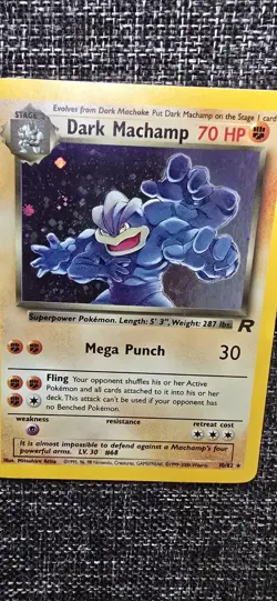 Pokemon TCG Team Rocket Dark Machamp Holo Rare 10/82 70 HP English Unlimited - Image 5