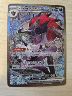 Pokemon TCG N's Zoroark EX 286/217 Ascended Hero’s Special Illustration Rare NM - Image 2