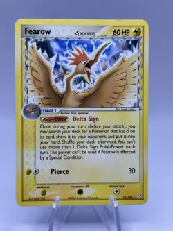 Fearow Delta Species 18/100 Crystal Guardians Pokemon LP - Image 1