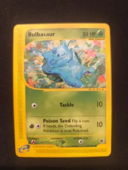Carta Pokemon PSA BULBASAUR 94/165 SET EXPEDITION 2002 ENG NO HOLO BGS OLD Vmax - Image 1