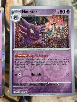 Gengar 094/165 Scarlet & Violet Pokemon 151 English Holo & Haunter Holo - NM 🔥 - Image 3