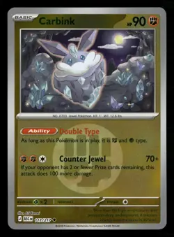 Carbink (Energy Symbol Pattern) 117/217 Ascended Heroes Pokemon Reverse Holo LP - Image 1