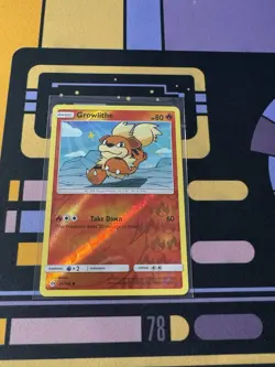 Growlithe 21/149 Reverse Holo Sun & Moon Pokemon LP - Image 1