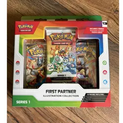 Pokemon TCG First Partner Illustration Collection Series 1 Box Promo Booster - Image 1