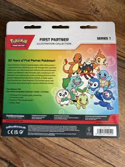 Pokemon TCG First Partner Illustration Collection Series 1 Box Promo Booster - Image 2