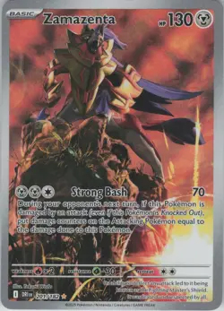 Zamazenta 201/182 Illustration Rare Destined Rivals Pokemon Near Mint - Image 1