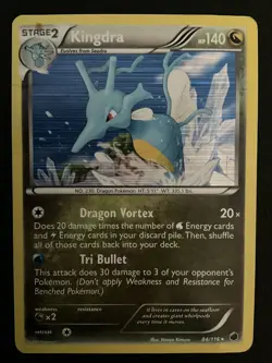 Pokemon TCG Kingdra Plasma Freeze 84/116 Reverse Holo Holo Rare - Image 1