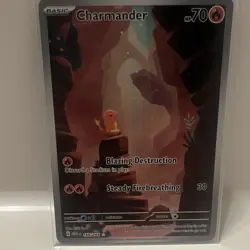 Pokemon Charmander 168/165 Art Rare Holo Sv: Scarlet & Violet 151 HP70 - Image 1