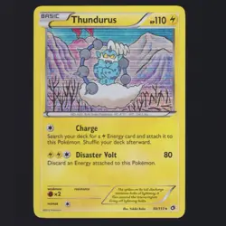 Thundurus 50/113 B&W: Legendary Treasures Holo Rare 2013 Pokemon TCG LP ⚡ - Image 1