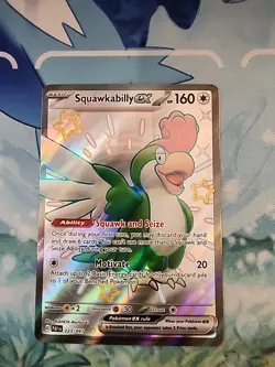 Squawkabilly ex 223/091 Paldean Fates Shiny Full Art Ultra Rare Pokemon TCG NM - Image 1