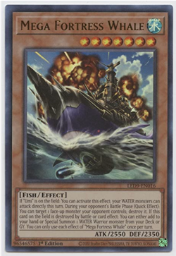 Yu-Gi-Oh! - Mega Fortress Whale - LED9-EN016 - Ultra Rare - 1st Ed - NEW - Image 1