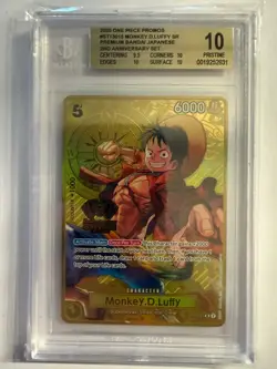 Monkey.D.Luffy (One Piece Japanese Version 2nd Anniversary Set) BGS 10 - Image 1