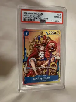 One Piece 2024 Monkey D Luffy P-043 Convention Exclusive Promo PSA - Image 1