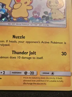 Pikachu SM162 Promo Pokemon Card Holo Rare LP - Image 5