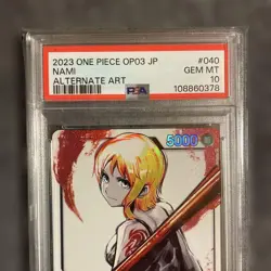 PSA10 Nami L Leader Parallel One Piece Card Japanese - Image 3