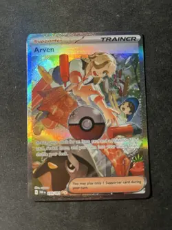 Arven 235/091 Paldean Fates Special Illustration Rare Pokemon TCG Card - Image 1