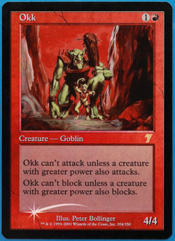 Okk FOIL 7th Edition NM Red Rare MAGIC THE GATHERING CARD (ID# 502267) ABUGames - Image 1